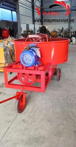 Máy trộn bê tông Cưỡng Bức dung tích 600 lít motor 11kw Turbo TBT611