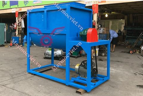 Máy trộn giá thể, nguyên liệu nằm ngang 300kg/ mẻ TVM-300