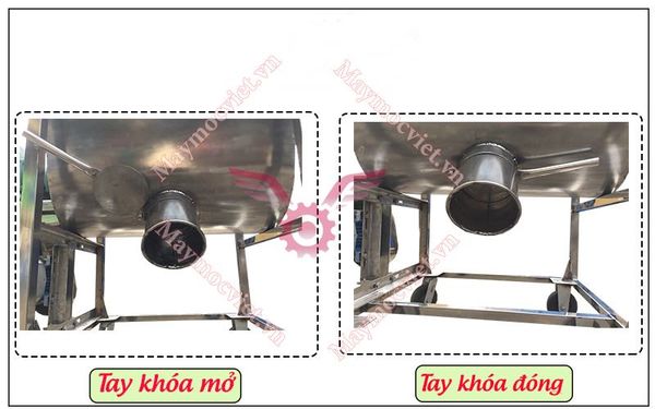 Máy trộn nguyên liệu inox 50kg/mẻ TVM-50I