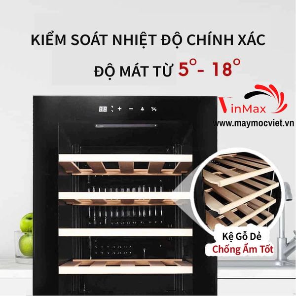 Tủ Bảo Quản Rượu Vang Tủ Xì Gà Turbo TBR24