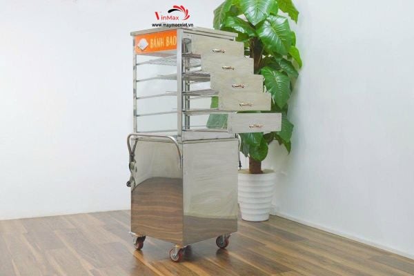 Tủ Hấp Bánh Bao Trưng Bày Di Động VN-600DP