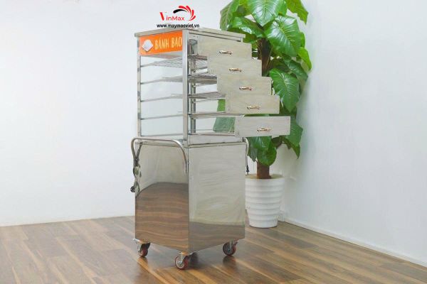 Tủ hấp bánh bao trưng bày di động VN-600DK (hấp 80 bánh)