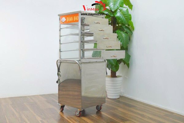 Tủ hấp bánh bao trưng bày di động VN-600DK (hấp 80 bánh)
