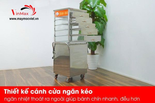 Tủ Hấp Bánh Bao Trưng Bày Di Động VN-600DP