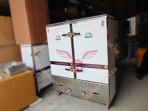 Tủ nấu cơm, hấp giò chả đa năng dùng gas 24 khay VM TH24G