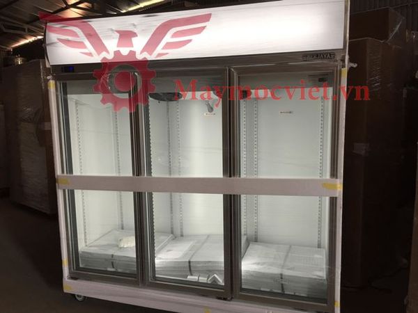 Tủ mát inox 3 cánh kính BERJAYA 3D/DC-SM