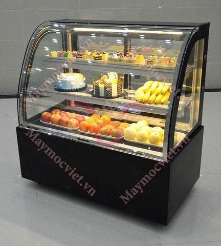 Tủ trưng bày bánh kiếng cong 1m2 Berjaya CCS12SB13-2FB