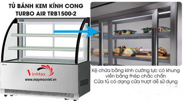 Tủ trưng bày bánh 3 tầng 1m5 Turbo Air TBR1500-2