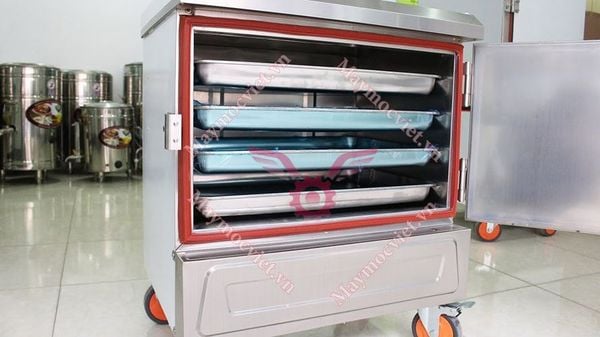 Tủ hấp công nghiệp 4 Khay dùng điện VM TCD4