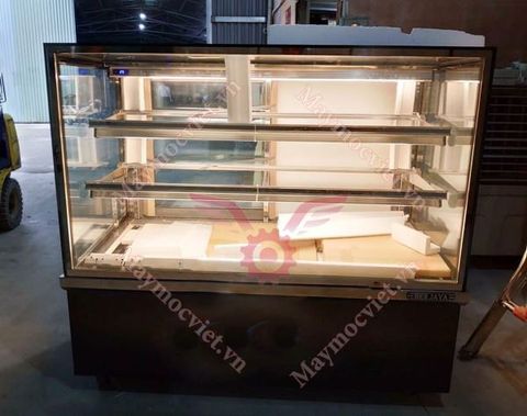 Tủ mát trưng bày bánh kính vuông 1.2m Berjaya RCS-12SB13-2FB