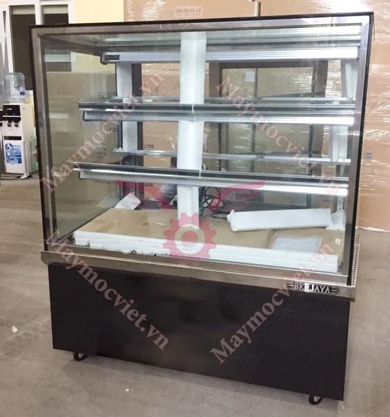 Tủ mát trưng bày bánh kính vuông 1.2m Berjaya RCS-12SB13-2FB