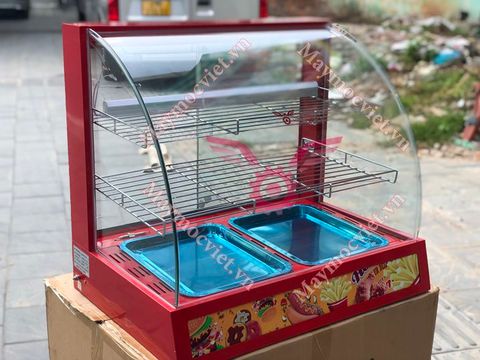 TỦ TRƯNG BÀY GIỮ NÓNG THỨC ĂN 3 HÀNG 2 KHAY VM TB32