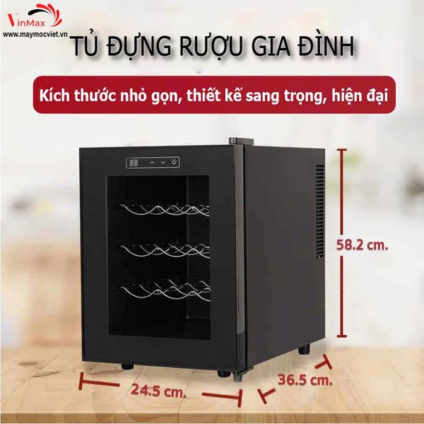 Tủ đựng rượu gia đình Turbo TBR12