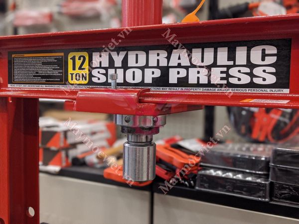 Máy ép thủy lực dùng tay 12T có đồng hồ TY12001