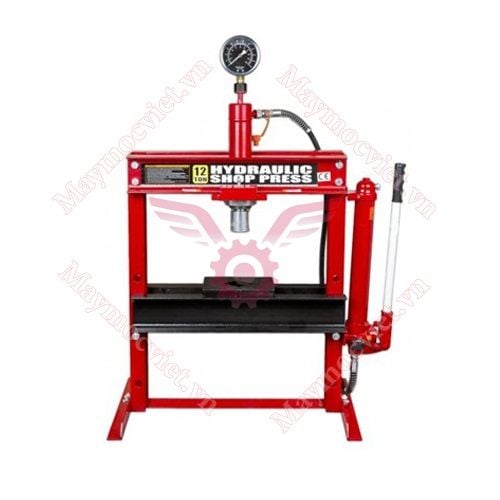 Máy ép thủy lực dùng tay 12T có đồng hồ TY12001