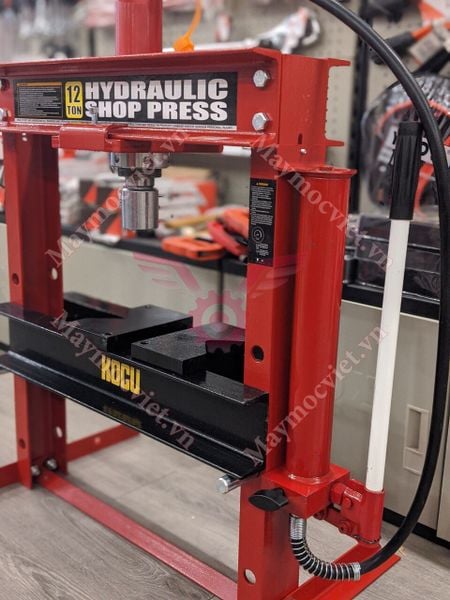 Máy ép thủy lực dùng tay 12T có đồng hồ TY12001