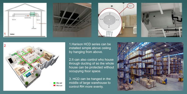 Máy hút ẩm treo trần Harison HCD-90B