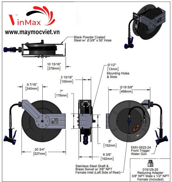 VÒI XỊT SÀN T&S 5HR-232-01-A