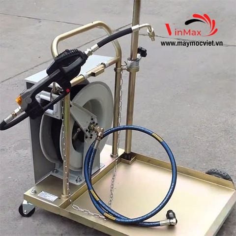 Xe bơm dầu thùng phuy có đồng hồ định lượng HG-948