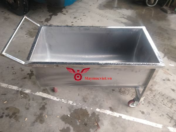 Xe đẩy cám, tra cám inox VMTC1000