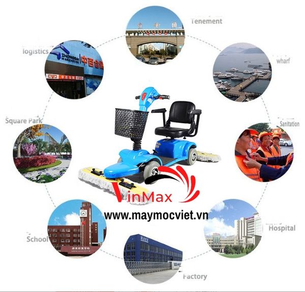 Xe lau sàn ngồi lái dùng chạy pin Lithium Turbo TBX312