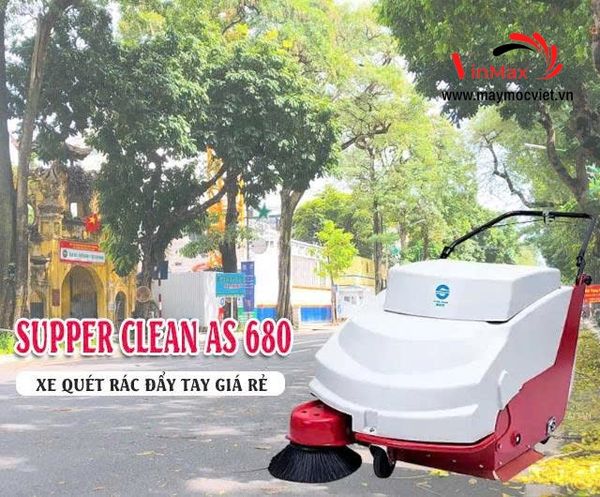 Xe Quét Rác Đường Cầm Tay Supper Clean AS 680