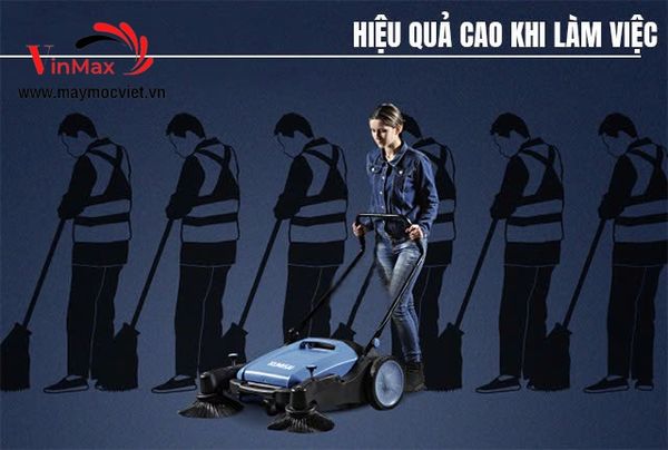 Xe quét rác đường đẩy tay mini Kumisai KMS70