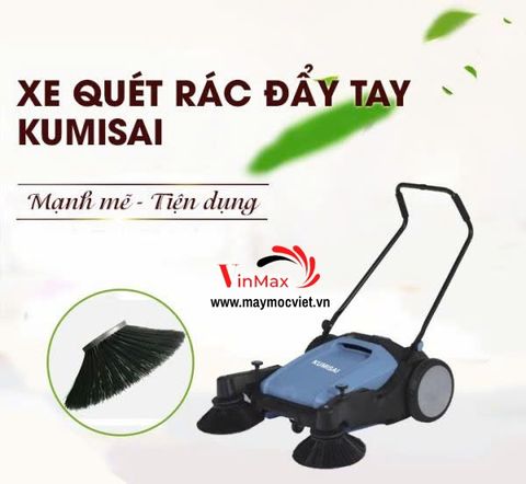 Xe quét rác đường đẩy tay mini Kumisai KMS70