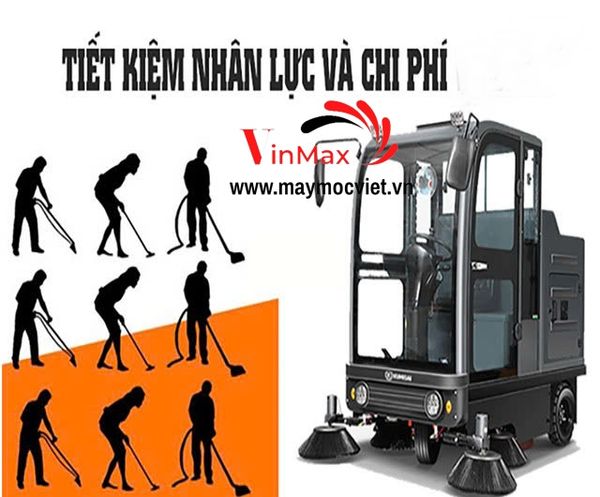 Xe quét rác ngồi lái công nghiệp Kumisai KMS-S11