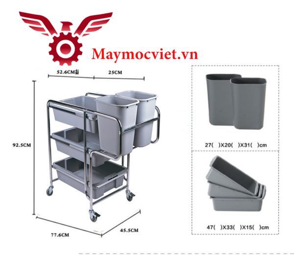Xe thu gom đồ bẩn HICLEAN HC167