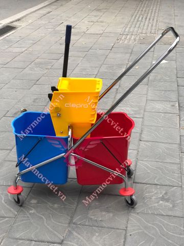 Xe vắt cây lau nhà 2 ngăn CLEPRO CB43
