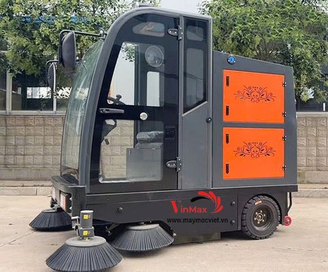 Xe quét rác công nghiệp ngồi lái Kumisai KMS-S13