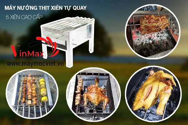 Bếp nướng mini cho gia đình 5 xiên Vinmax VMX05