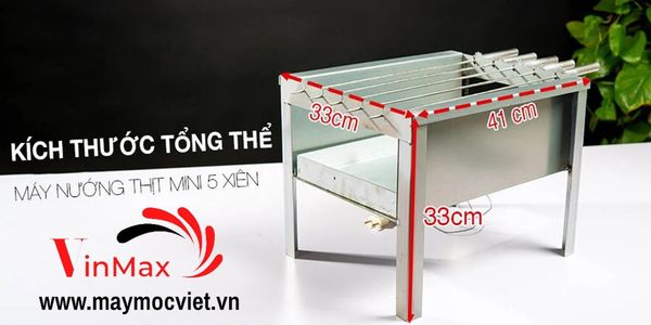 Bếp nướng mini cho gia đình 5 xiên Vinmax VMX05