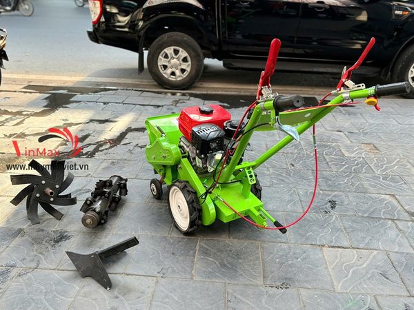 Máy xới đất, lên luống, sạc cỏ, băm cỏ chạy xăng Kawasaki KD170