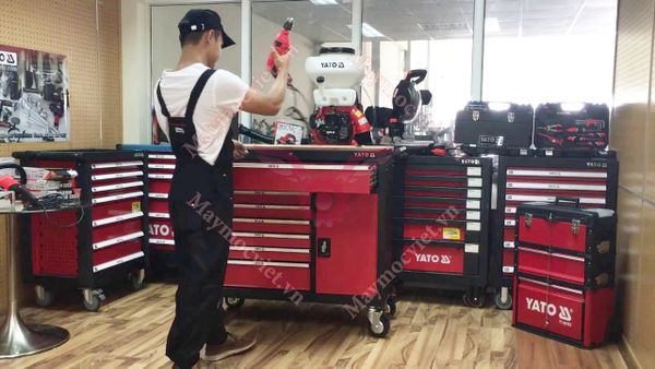 Tủ đựng đồ nghề cao cấp 8 ngăn mặt gỗ Yato YT-09141
