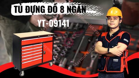 Tủ đựng đồ nghề cao cấp 8 ngăn mặt gỗ Yato YT-09141