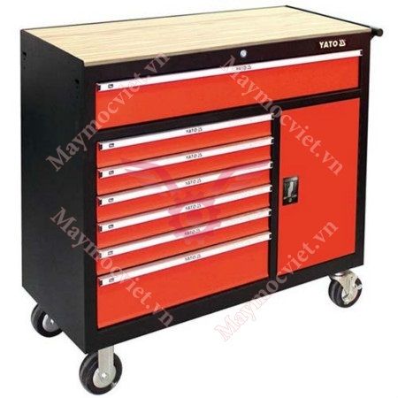 Tủ đựng đồ nghề cao cấp 8 ngăn mặt gỗ Yato YT-09141