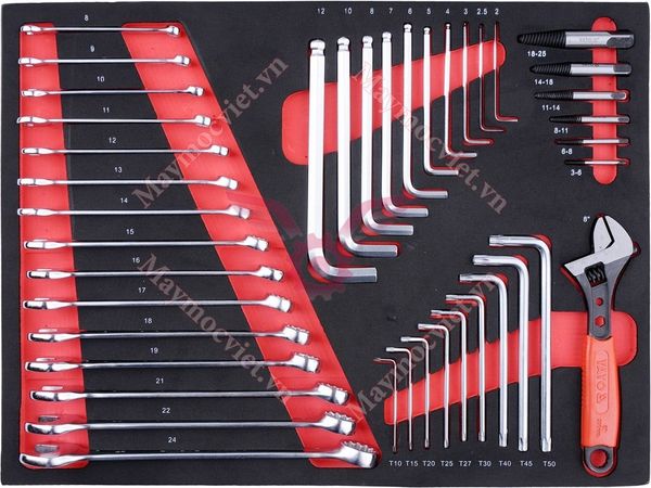 Tủ đồ nghề sửa chữa cao cấp 7 ngăn 211 chi tiết Yato YT-55290