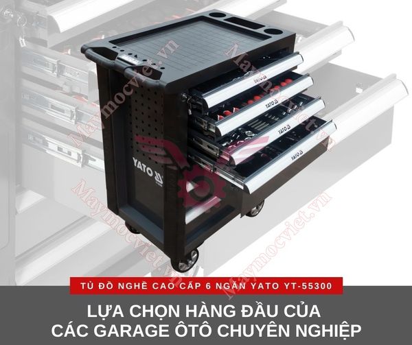 Tủ đồ nghề sửa chữa cao cấp 6 ngăn 177 chi tiết YT-55300