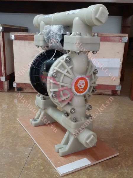 Bơm Màng Khí Nén GODO QBY3-20 NHỰA PP