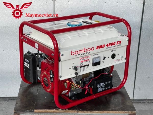 Máy phát điện chạy xăng Bamboo 4500EX đề điện