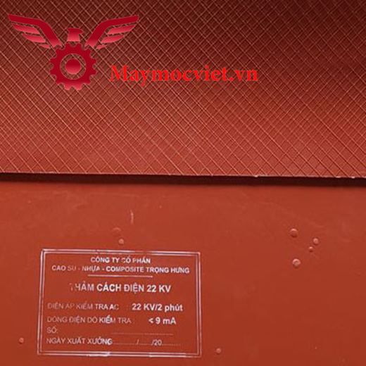 Thảm cách điện 22kv Việt Nam(1,0 x 1,0 x 0,06)m