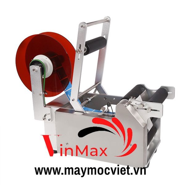 Máy dán nhãn tem decal chai tròn bán tự động VMDT50