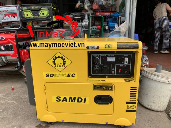 Máy phát điện 5kw chạy dầu Samdi 6800