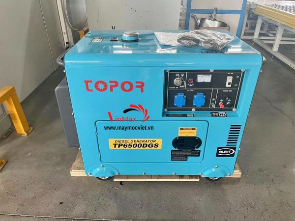 Máy phát điện 5kw chạy dầu Toper TP6500DGS