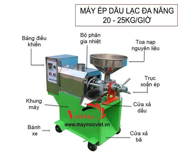 Máy ép dầu lạc VINMAX VME25