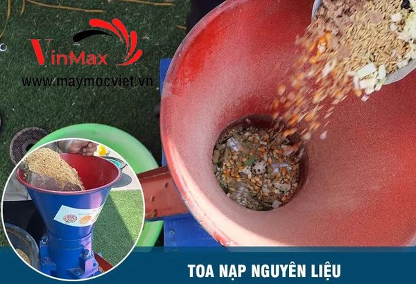 Máy ép cám viên Vinmax S160-3L hộp tủ điện