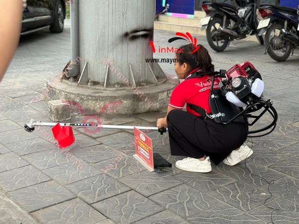 Máy cắt cỏ đeo lưng cần mềm 4 thì GX35