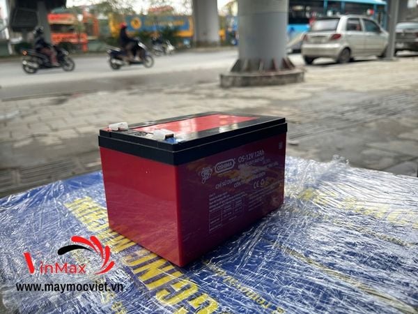 Bình ắc quy Oshima 12V12Ah Đỏ